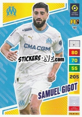 Sticker Samuel Gigot - Ligue 1 2023-2024. Adrenalyn XL
 n. 141 - Panini