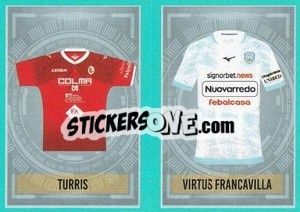 Sticker Turris / Virtus Francavilla - Calciatori 2023-2024 Anteprima
 n. 350 - Panini