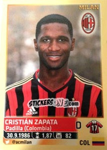 Figurina Cristian Zapata - Calciatori 2013-2014 - Panini