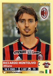 Figurina Riccardo Montolivo - Calciatori 2013-2014 n. 376 - Panini