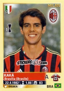 Sticker Kaka - Calciatori 2013-2014 n. 381 - Panini