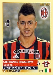 Sticker Stephan El Shaarawy - Calciatori 2013-2014 n. 382 - Panini
