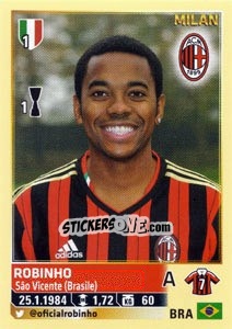 Sticker Robinho - Calciatori 2013-2014 n. 383 - Panini
