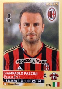 Sticker Giampaolo Pazzini - Calciatori 2013-2014 n. 385 - Panini