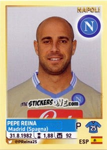 Sticker Pepe Reina - Calciatori 2013-2014 n. 396 - Panini