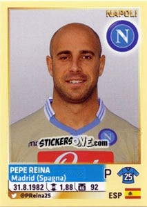 Figurina Pepe Reina - Calciatori 2013-2014 - Panini