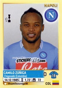 Figurina Camilo Zúñiga - Calciatori 2013-2014 - Panini