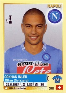 Sticker Gokhan Inler - Calciatori 2013-2014 n. 406 - Panini