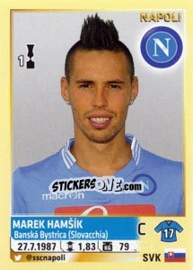 Cromo Marek Hamšík - Calciatori 2013-2014 n. 409 - Panini