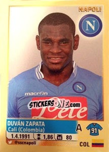 Figurina Duvan Zapata - Calciatori 2013-2014 - Panini