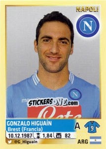Sticker Gonzalo Higuain - Calciatori 2013-2014 n. 415 - Panini