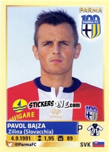 Cromo Pavol Bajza - Calciatori 2013-2014 - Panini