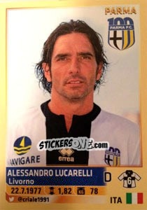 Sticker Alessandro Lucarelli - Calciatori 2013-2014 n. 427 - Panini