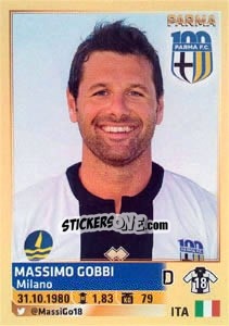 Sticker Massimo Gobbi - Calciatori 2013-2014 n. 433 - Panini