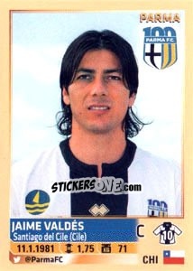Cromo Jaime Valdés