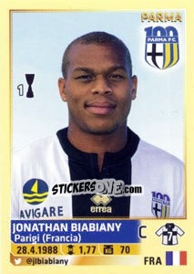 Sticker Jonathan Biabiany - Calciatori 2013-2014 n. 440 - Panini