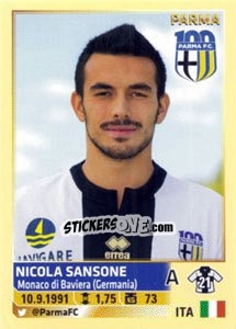 Sticker Nicola Sansone - Calciatori 2013-2014 n. 442 - Panini