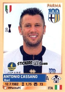 Figurina Antonio Cassano - Calciatori 2013-2014 - Panini