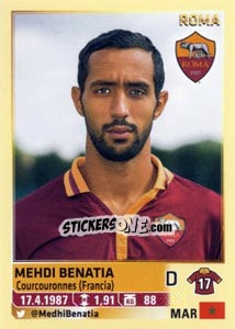 Cromo Medhi Benatia - Calciatori 2013-2014 - Panini