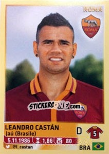 Sticker Leandro Castán - Calciatori 2013-2014 n. 457 - Panini