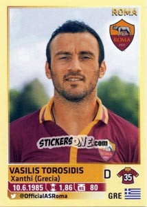 Sticker Vasilis Torosidis - Calciatori 2013-2014 - Panini