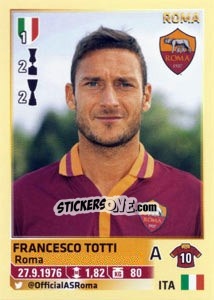 Cromo Francesco Totti - Calciatori 2013-2014 - Panini