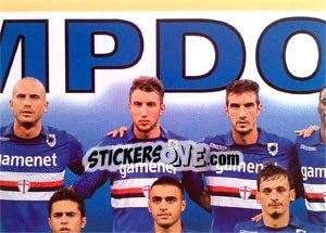 Figurina Squadra - Sampdoria - Calciatori 2013-2014 - Panini