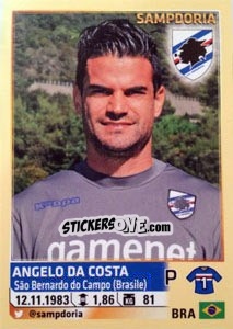 Cromo Angelo Da Costa - Calciatori 2013-2014 - Panini