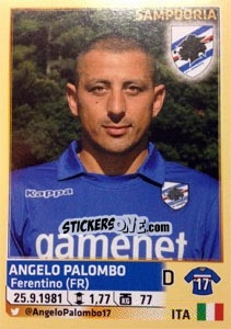 Sticker Angelo Palombo - Calciatori 2013-2014 n. 486 - Panini