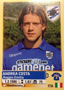 Cromo Andrea Costa - Calciatori 2013-2014 - Panini