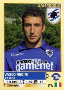 Sticker Vasco Regini - Calciatori 2013-2014 n. 489 - Panini
