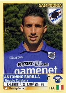 Sticker Antonino Barilla - Calciatori 2013-2014 n. 492 - Panini