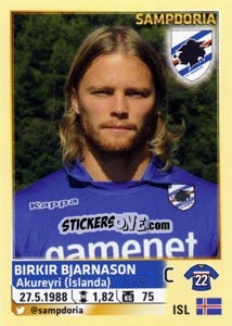 Sticker Birkir Bjarnason - Calciatori 2013-2014 n. 493 - Panini