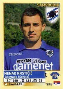 Cromo Nenad Krsticic - Calciatori 2013-2014 n. 494 - Panini