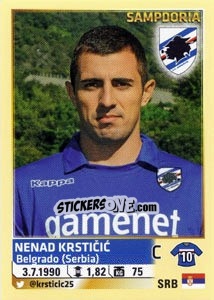 Cromo Nenad Krsticic - Calciatori 2013-2014 - Panini