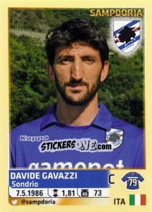 Sticker Davide Gavazzi - Calciatori 2013-2014 - Panini