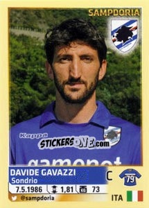 Cromo Davide Gavazzi - Calciatori 2013-2014 n. 496 - Panini