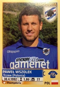 Figurina Pawel Wszolek - Calciatori 2013-2014 - Panini