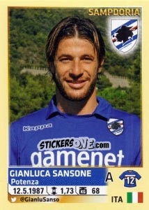 Cromo Gianluca Sansone - Calciatori 2013-2014 - Panini