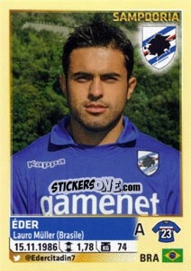 Sticker Éder - Calciatori 2013-2014 n. 500 - Panini