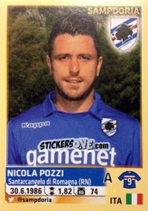 Sticker Nicola Pozzi - Calciatori 2013-2014 n. 501 - Panini