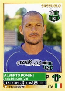 Sticker Alberto Pomini - Calciatori 2013-2014 n. 513 - Panini