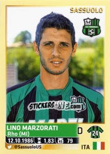 Figurina Lino Marzorati - Calciatori 2013-2014 - Panini