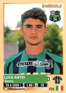 Sticker Luca Antei - Calciatori 2013-2014 n. 517 - Panini
