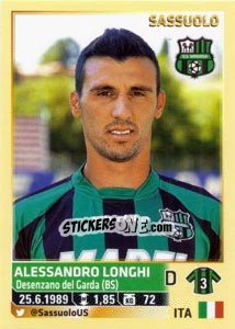 Sticker Alessandro Longhi - Calciatori 2013-2014 n. 519 - Panini