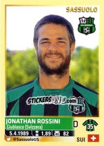 Sticker Jonathan Rossini - Calciatori 2013-2014 n. 520 - Panini