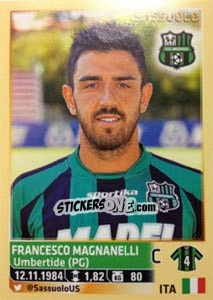 Sticker Francesco Magnanelli - Calciatori 2013-2014 n. 522 - Panini