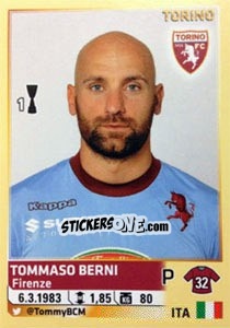 Sticker Tommaso Berni - Calciatori 2013-2014 - Panini
