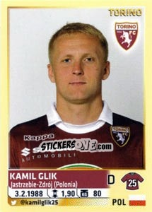 Sticker Kamil Glik - Calciatori 2013-2014 n. 543 - Panini