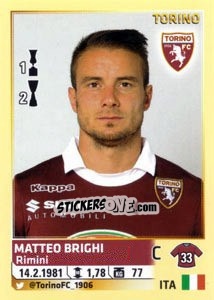Sticker Matteo Brighi - Calciatori 2013-2014 n. 553 - Panini